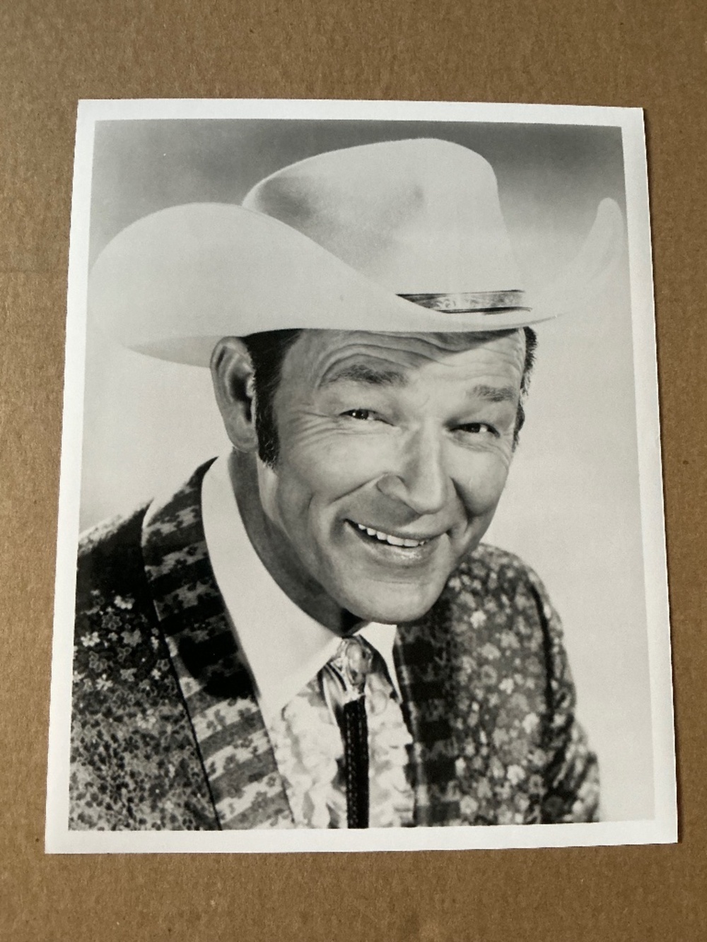 Vintage Roy Rogers Glossy Photo Reprint 8x10